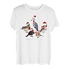Amsel Rotkehlchen Eule Ente Schuhschnabel Vogel Weihnachten T-Shirt