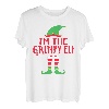 I'm the Grumpy Elf Pyjama Matching Family Christmas T-Shirt
