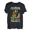 Als Jäger zufrieden als Papa Glücklich Jagd Jagen Jäger T-Shirt