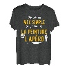 Herren Lustige Geschenkidee Apero Malerei T-Shirt Lustig T-Shirt