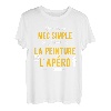 Herren Lustige Geschenkidee Apero Malerei T-Shirt Lustig T-Shirt