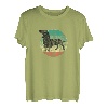 Retro Dackel Hund Dachshund Teckel Haustier Tier Geschenk T-Shirt