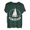 Herren Papitän | Papa und Kapitän Lustiges Segeln Boot Vatertag T-Shirt