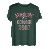 15th Birthday 15 Year Old, Awesome Seit Oktober 2007 T-Shirt
