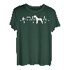 EKG Herzschlag Airedale Terrier Waterside Bingley Puls T-Shirt
