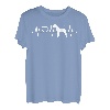 EKG Herzschlag Airedale Terrier Waterside Bingley Puls T-Shirt