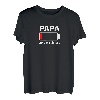 Papa Von Zwei Söhnen Leerer Akku Batterie für Vater Männer T-Shirt