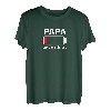 Papa Von Zwei Söhnen Leerer Akku Batterie für Vater Männer T-Shirt