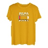 Papa Von Zwei Söhnen Leerer Akku Batterie für Vater Männer T-Shirt