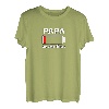Papa Von Zwei Söhnen Leerer Akku Batterie für Vater Männer T-Shirt