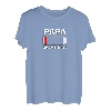 Papa Von Zwei Söhnen Leerer Akku Batterie für Vater Männer T-Shirt