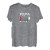 Papa Von Zwei Söhnen Leerer Akku Batterie für Vater Männer T-Shirt