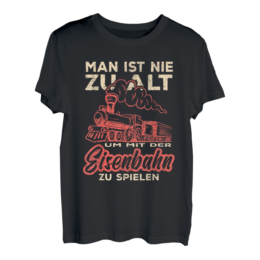 Lustige TShirts mit ModelbahnSprüchen Einzigartige Geschenkideen für