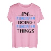 Herren I'm Michael Doing Michael Things Vornamen Spruch Geschenk T-Shirt