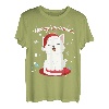 Weihnachten Kätzchen Nikolaus Mütze Winter Wunderland T-Shirt