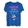 Keeper Of Gender Baby Gender Reveal Männer Frauen Mama Papa Geschenk T-Shirt