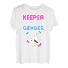 Keeper Of Gender Baby Gender Reveal Männer Frauen Mama Papa Geschenk T-Shirt