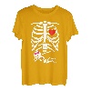 Schwanger Halloween Schwangerschaftsanzeige Baby Skelett T-Shirt