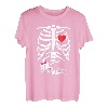 Schwanger Halloween Schwangerschaftsanzeige Baby Skelett T-Shirt