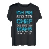 Herren Stolzer Chef Des Besten Teams Männer Teamleiter Fun Motiv T-Shirt