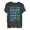 Herren Stolzer Chef Des Besten Teams Männer Teamleiter Fun Motiv T-Shirt