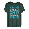 Herren Stolzer Chef Des Besten Teams Männer Teamleiter Fun Motiv T-Shirt