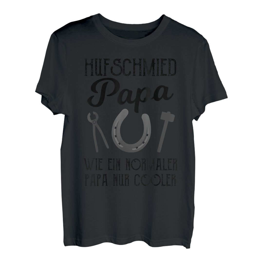 Herren Hufschmied Herren Hufeisen Werkzeug Hufschmied Vater Papa T-Shirt