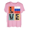 Vintage Retro I Love Russia Flag for Russian Pride T-Shirt
