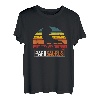 Herren PapaSaurus Papa T-Rex Dinosaurier Retro Vater Familie T-Shirt