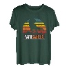 Herren PapaSaurus Papa T-Rex Dinosaurier Retro Vater Familie T-Shirt