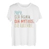 Herren Papa Mann Mythos Legende! Für Stolzen Familienvater Geschenk T-Shirt