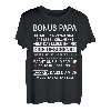 Herren Bonus Papa Familie Durch Herz Danke Ziehvater Vatertag Idee T-Shirt