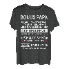 Herren Bonus Papa Familie Durch Herz Danke Ziehvater Vatertag Idee T-Shirt