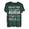 Herren Bonus Papa Familie Durch Herz Danke Ziehvater Vatertag Idee T-Shirt