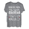 Herren Bonus Papa Familie Durch Herz Danke Ziehvater Vatertag Idee T-Shirt