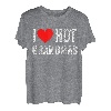 I Love Hot Grandmas Lustig I Heart Heiße Omas Großmutter T-Shirt