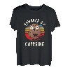 Angetrieben Durch Koffein Kaffee Kaffeeliebhaber Geschenk T-Shirt