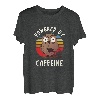 Angetrieben Durch Koffein Kaffee Kaffeeliebhaber Geschenk T-Shirt
