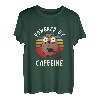 Angetrieben Durch Koffein Kaffee Kaffeeliebhaber Geschenk T-Shirt