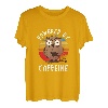 Angetrieben Durch Koffein Kaffee Kaffeeliebhaber Geschenk T-Shirt