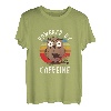 Angetrieben Durch Koffein Kaffee Kaffeeliebhaber Geschenk T-Shirt