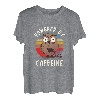 Angetrieben Durch Koffein Kaffee Kaffeeliebhaber Geschenk T-Shirt