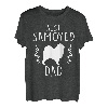 Herren Bester Samojeden Vater - Samojeden Silhouette T-Shirt