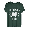 Herren Bester Samojeden Vater - Samojeden Silhouette T-Shirt