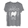 Herren Bester Samojeden Vater - Samojeden Silhouette T-Shirt