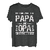 Herren Ich habe zwei Titel Papa und Opa Spruch T-Shirt Geschenk
