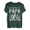 Herren Ich habe zwei Titel Papa und Opa Spruch T-Shirt Geschenk