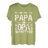 Herren Ich habe zwei Titel Papa und Opa Spruch T-Shirt Geschenk