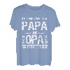 Herren Ich habe zwei Titel Papa und Opa Spruch T-Shirt Geschenk