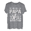 Herren Ich habe zwei Titel Papa und Opa Spruch T-Shirt Geschenk